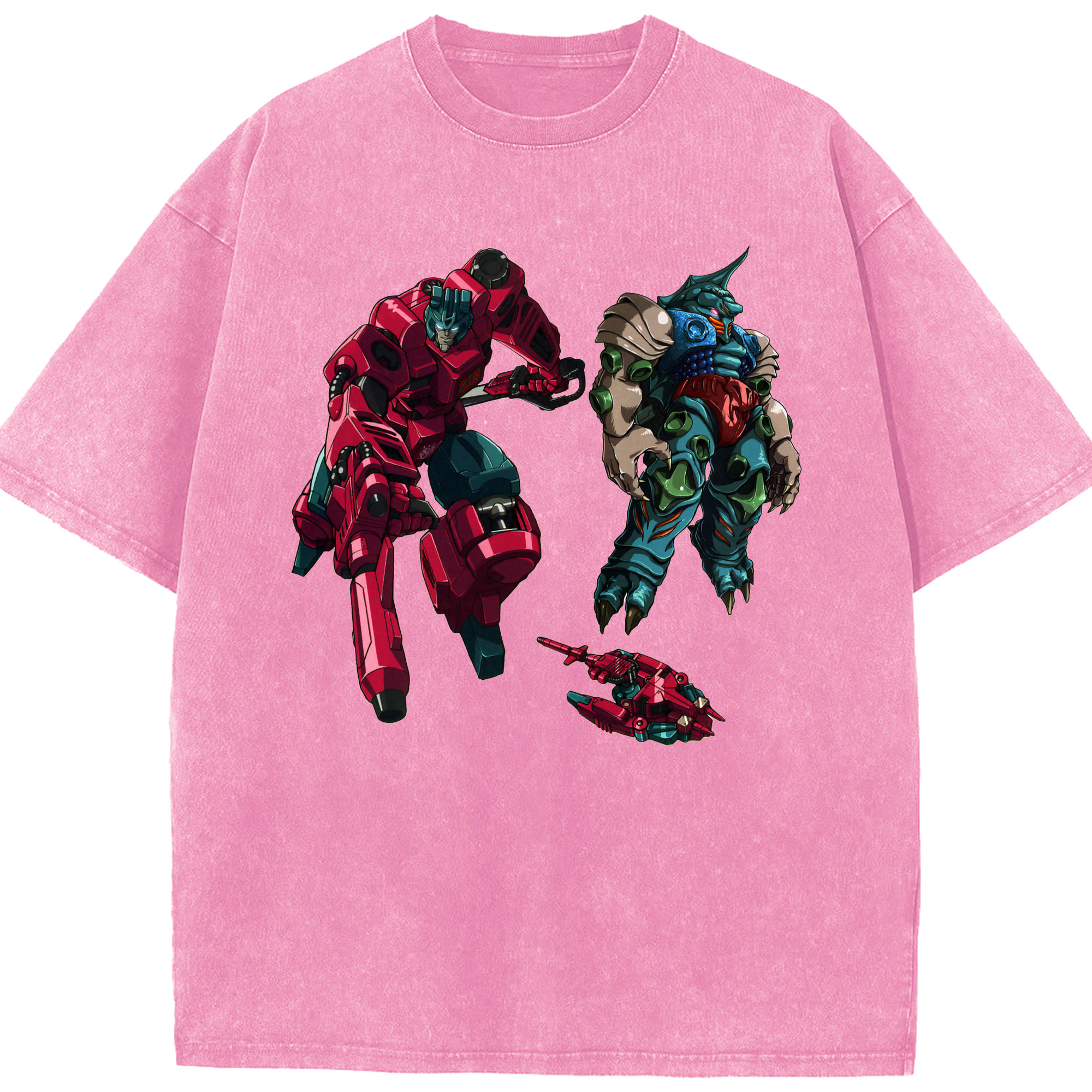 （画像用）  綿100% ヴィンテージ風 半袖Tシャツ（フロントプリント）